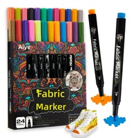 Marqueurs textiles lavables à prix de grossiste, encre permanente vibrante pour créations DIY de mode