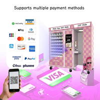 Distributeur automatique d'impression d'ongles Elephant Nail Beauty avec verre trempé, options de paiement multiples et surveillance à distance