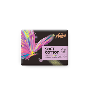 Serviettes hygiéniques 100% coton biologique ultra fines, respirantes, à double ailette, absorbantes, avec protection anti-fuites aux anions, fabriquées au Fujian - Product Image 2