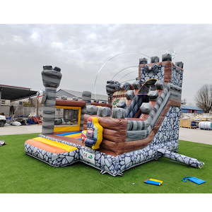 <span class=keywords><strong>Château</strong></span> gonflable médiéval avec toboggan, thème chevalier, pour location événementielle et fêtes d'enfants - Product Image 3