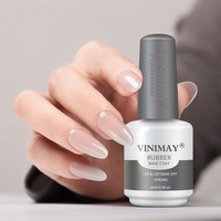 Vinimay 120ML – Produits pour ongles en gel, couche de finition et couche de base, étiquettes privées, logo personnalisé, base coat caoutchouc pour la vente en gros
