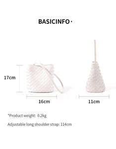 Bolso de Hombro Cruzado de Piel de Oveja Genuina para Mujer 2026, de Alta Gama, Suave, Impermeable, Tejido, a la Moda - Product Image 4
