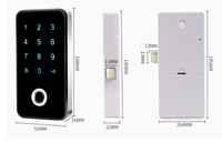 Serrure électronique Simple avec lecteur d'empreinte, verrou pour remplissage de meubles, casier et tiroir, pièces
