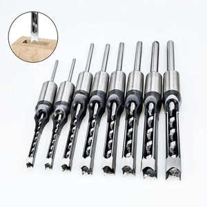 ชุดดอกสว่านเกลียวคาร์ไบด์เหล็กกล้าความเร็วสูง GQK GC0115264 ขนาด 6-25 มม. 10 มม. 8 มม. สำหรับเจาะรูสี่เหลี่ยม ดอกสว่านไม้ เครื่องมือไฟฟ้า CNC สำหรับงานไม้ - Product Image 6