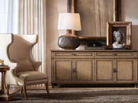 Buffet de luxe en bois massif, chêne antique, 2 portes, avec grand tiroir, pour salle à manger d'hôtel, mobilier de maison