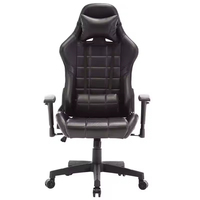 Chaise de bureau ergonomique pivotante moderne en cuir PU noir de haute qualité, durable, personnalisable, pour le gaming, à prix abordable, vente en gros