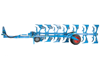 2025 Mega-Farm Products Charrue semi-remorquée à grille réversible, robuste et durable, à moteur diesel, avec pompe à engrenages hydraulique, écologique, haute performance