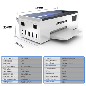 Impresora DTF Erasmart <span class=keywords><strong>A3</strong></span> A4 I3200 XP600, Máquina de Impresión Textil para Ropa, Novedad - Product Image 4