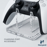 Support universel double pour manettes de jeu PS5 PS4 Xbox, support de manette en acrylique transparent, organisateur de bureau, présentoir