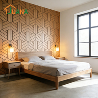 Panneau mural acoustique sculpté en fibre de polyester recyclable, résistant à l'eau, revêtement intérieur, fabricant direct d'usine certifié CE FSC