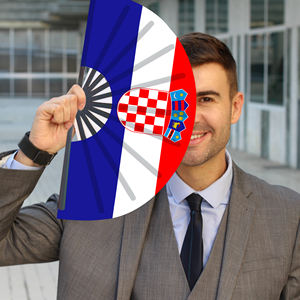 Éventails pliants <span class=keywords><strong>en</strong></span> bambou avec drapeau de la <span class=keywords><strong>Croatie</strong></span>, vente <span class=keywords><strong>en</strong></span> gros, éventails à main pour carnaval, mariage, festival, fête, agence de <span class=keywords><strong>voyage</strong></span> - Product Image 4