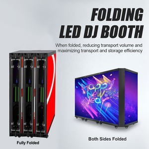 Écran d'affichage vidéo LED incurvé pliable P2.5 à <span class=keywords><strong>six</strong></span> parties pour décoration d'événements de mariage et de boîtes de nuit - Product Image 2