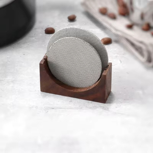 Soporte de Alta Calidad para Filtro de Café Tipo Puck - Soporte de Madera de Nogal para Filtro de Café Tipo Puck - Compatible con Todos los Modelos de Filtros de Café Reutilizables - Product Image 1