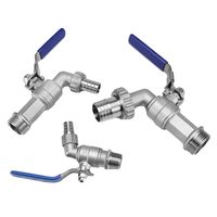 WZ304 acier inoxydable 1/4 '1/2' 3/4 '1' robinet à tournant sphérique contrôle du débit d'eau à 2 voies/vanne de vidange OEM personnalisable