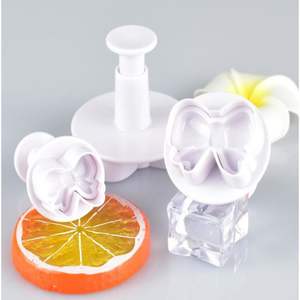 Lixsun 3 pièces ensemble bricolage gâteau Biscuit décoration outil nœud <span class=keywords><strong>papillon</strong></span> cravates Cookie Fondant Embosser gâteau plongeur Cutter - Product Image 4