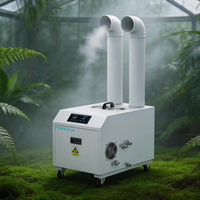 Humidificateur ultrasonique industriel FREEAIR 15 kg/h en métal, diffuseur intelligent de brume pour culture de champignons et aviculture, avec filtre à eau