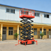 Plateforme élévatrice mobile à ciseaux électrique hydraulique pour travaux intérieurs et extérieurs, fabriquée en Chine