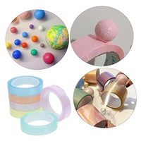 Ruban Adhésif Élastique Nano BOPP pour Bricolage, Ballons d'Eau, Artisanat, Non Toxique, Double Face, Rouleau Géant, Écologique, pour Enfants