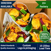 Gedroogd fruit, bulk OEM private label VF groentechips, BRC gecertificeerd, glutenvrij, natuurlijke snacks, gedroogde groenten