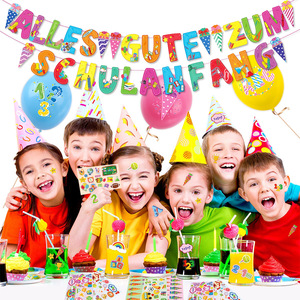 Decoración para Fiesta Escolar Alemana, Globos, Pancartas, Dulces, Confeti, Artículos para Celebración <span class=keywords><strong>de</strong></span> Regreso a Clases para Niñas - Product Image 4
