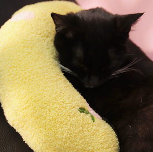 U Shaped Wool Plush Pet Bed <b>Cat</b> and Dog Toy Pillow Soft Cushion for Sleeping Indoor Play - Product Image 2