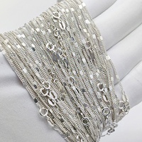 Chaîne gourmette en argent massif 925, collier en argent pur pour femmes, vente en gros, article très demandé