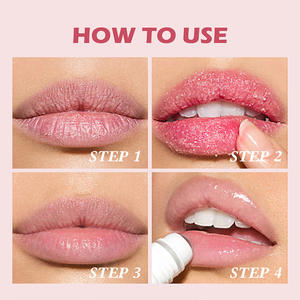 Exfoliante Labial Líquido con Ingredientes Minerales, Marca Privada, para Labios Secos y Agrietados, Bálsamo Labial Hidratante, Venta al Por Mayor de Maquillaje MLM, Logotipo Personalizado - Product Image 3