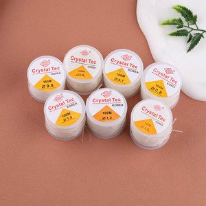 Fil à perles transparent Crystal Tec 100M 0,5-1,5 mm, cordon élastique pour la fabrication de bijoux, accessoires DIY - Product Image 1