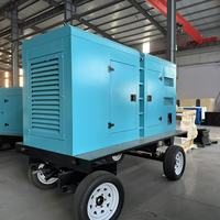 Estación de Energía Móvil Trifásica Silenciosa Tipo Remolque 75 KVA Arranque Automático 50Hz Generador Diésel Portátil con Control Remoto Motor Ricardo