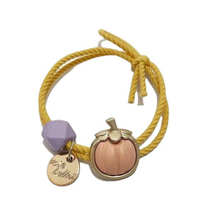 Korean Style Pumpkin Hair Tie Mixed Colors Rhinestone Decor Casual Headdress for Girls - Product Image 5