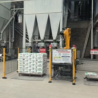 Équipement robotisé multi-spécifiques pour le manutention de palettes et de seaux, pour l'automatisation des usines d'aliments pour animaux, d'engrais et de mortier