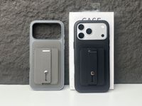 Étui de téléphone portable en cuir PU texturé avec fente pour cartes, antidérapant, résistant aux chocs, pour iPhone 18 17 16 15 14 13 Promax