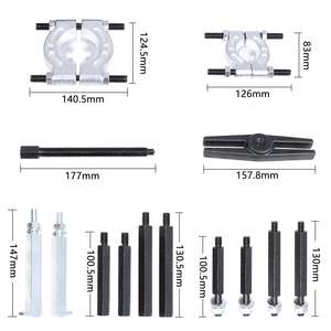 Juego de 14 piezas de extractor de rodamientos de alta resistencia de 5 toneladas para bujes de rueda y ejes, grado DIY, mini separador de 4 pulgadas - Product Image 3