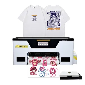 2024 Mimage fabrika kaynağı 30cm PET Film Dtf tekstil t-shirt kumaş baskı XP600 için BASKI MAKİNESİ A3 Dtf yazıcı