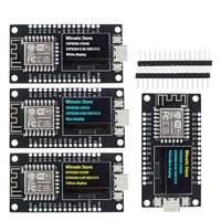 AITEWIN ROBOT NodeMCU ESP8266 Papan Pengembangan SSD1315 Layar OLED 0.96 Inci CH340G ESP-12F Modul WiFi UART/I2C/SPI TYPE-C