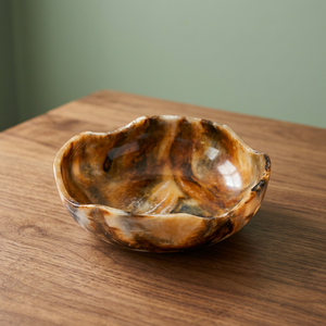 Tazón de Resina de Diseño Clásico Pulido a Mano de MN EXPORTS con Otro Revestimiento, Ecológico, para Servir Alimentos, Regalo de Boda, Uttar Pradesh - Product Image 1