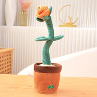 Kawaii danse Cactus peluche dessin animé chantant parlant éducation jouets cadeau pour les enfants