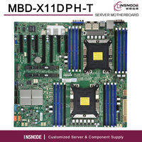 MBD-X11DPH-T Dual Socket LGA-3647 Motherboard Server untuk Intel 2nd Gen Xeon Scalable C622 16DIMM DDR4 2x10GbE LAN IPMI E-ATX M.2