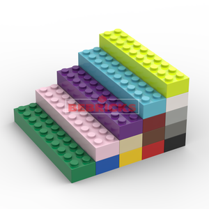 BEBRICKS Série de pièces de construction 3006 Briques 2x10 Blocs de construction Jouet Pièce de base MOC Ensemble de plaques pour garçons et filles Créer - Product Image 2