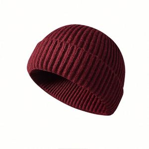 Bonnet tricoté unisexe en acrylique 100% avec bord retroussé, style pêcheur, vente en gros - Product Image 6