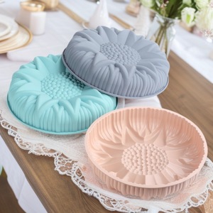 Moule à gâteau en silicone transfrontalier, qualité alimentaire, résistant aux hautes températures, compatible four, ustensile ménager, moule unique - Product Image 4