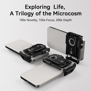 Ensemble de microscope mobile <span class=keywords><strong>Apexel</strong></span> 3-en-1 <span class=keywords><strong>100X</strong></span> 150X 200X avec lumière UV pour l'inspection des bijoux, des billets de banque, de la peau et des PCB - Product Image 2