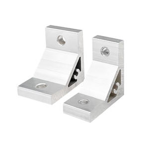 Braket Ekstrusi <span class=keywords><strong>Aluminium</strong></span> Kustom, Braket Penyambung Sudut <span class=keywords><strong>Aluminium</strong></span> untuk Profil <span class=keywords><strong>Aluminium</strong></span> 2020/3030/440/4545 AMG01-206-50-14 - Product Image 1