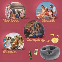 Canapé-lit multifonctionnel et porte-gobelet Oreiller Sofa Buddy Soft Bar Snack Caddy Organizer With 2 Drink Cup Holder