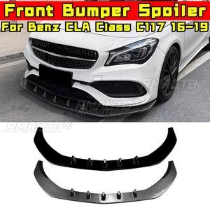 <b>For</b> Mercedes Benz CLA Class C117 2016-2019 AMG <b>Car</b> Front Bumper Lip Splitter <b>Diffuser</b> Body Kit 3PCS Bumper Guard Protector Cover - Product Image 1