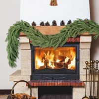 1,8m Umweltfreundliche Luxuriöse Norfolk-Kiefer Weihnachtsgirlande Künstliches Grün für Kamin Wanddekoration Feiertagsdeko