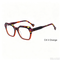 Monture de lunettes optiques en acétate, monture carrée pleine, montures de lunettes de prescription, plusieurs couleurs, logo personnalisé, lunettes pour hommes et femmes