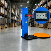 Enrouleur de palettes automatique de qualité supérieure avec film pré-étiré pour l'emballage d'exportation, machine d'emballage de palettes par étirage