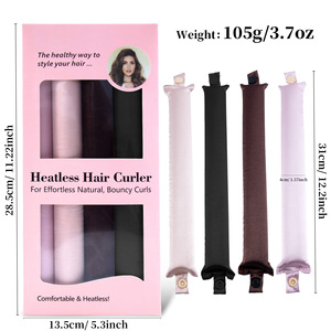 Tiges de bigoudi en soie sans chaleur <span class=keywords><strong>bandeau</strong></span> sans boucles de chaleur tiges de flexi en satin de vague de nuit tige de curling en mousse bâton de bigoudi - Product Image 5