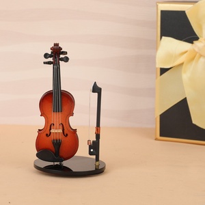 Miniatura de Instrumentos Musicales para Decoración de Coche, Adorno de Piano, Violín, Guzheng y Batería, Exhibición de Escritorio para Músicos, Recuerdo - Product Image 6